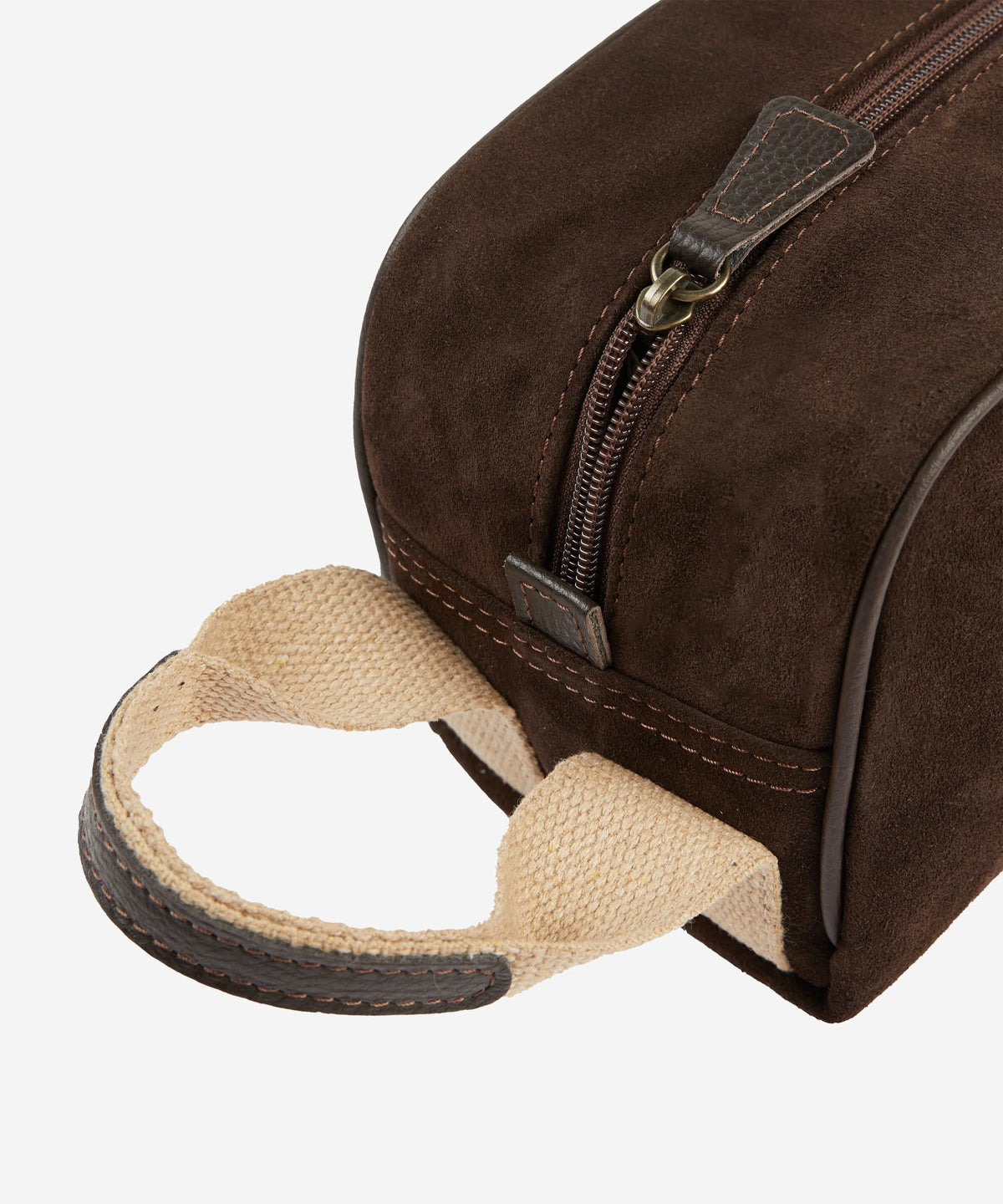 My Style Bags - Suede Beauty Case - dark brown