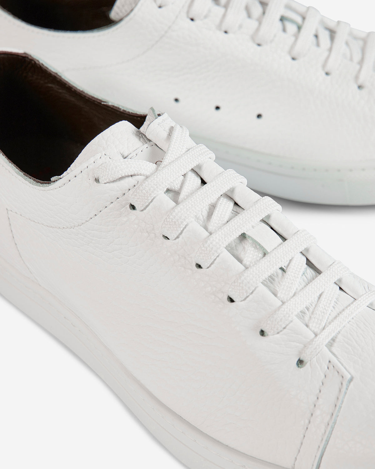 Hammered calfskin trainers