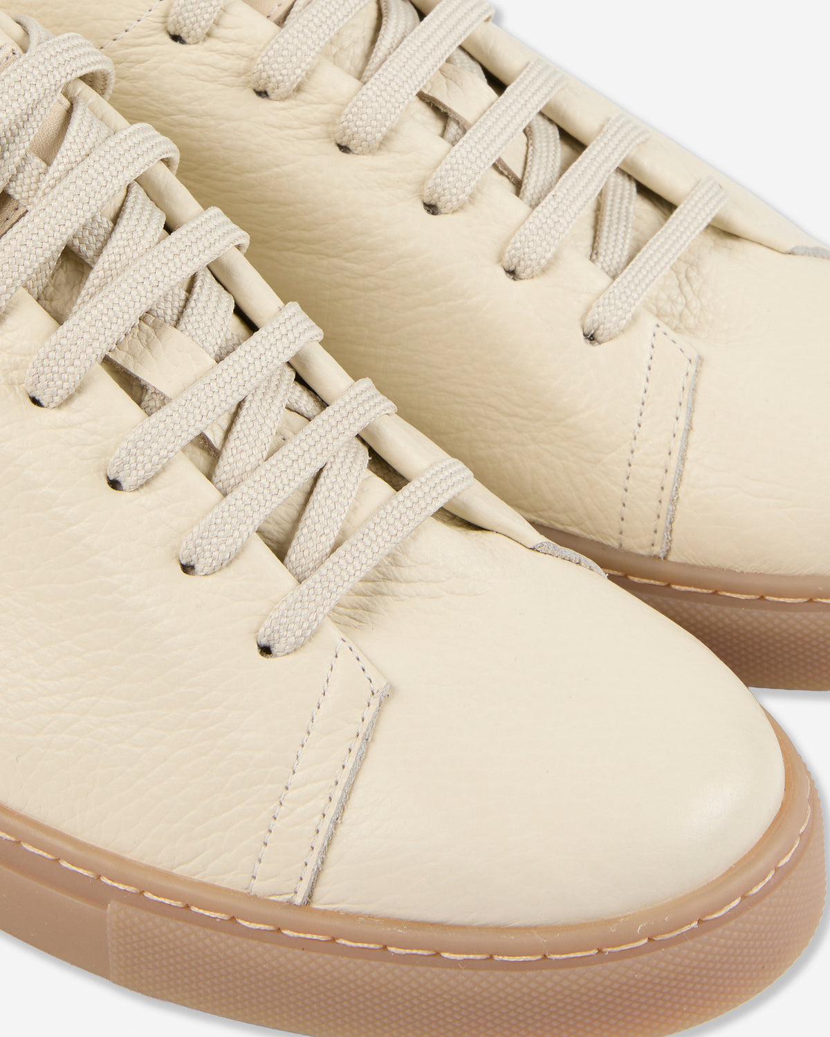 Hammered calfskin trainers