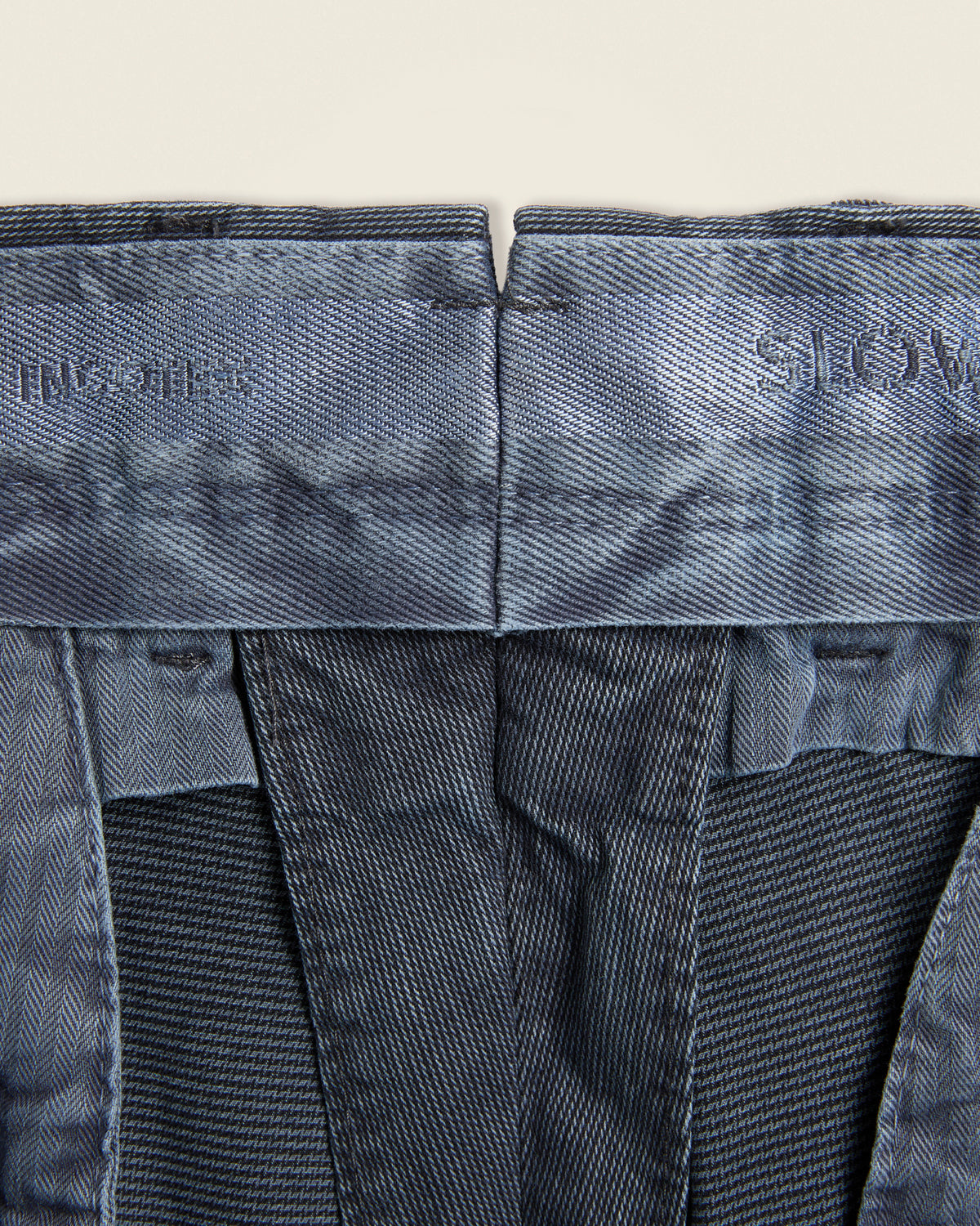 Slim fit stretch cotton trousers
