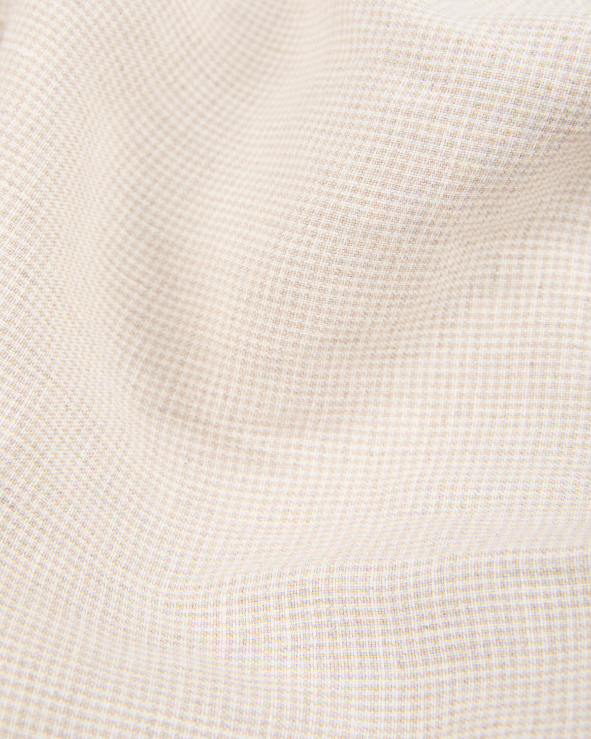 Regular fit patterned linen trousers