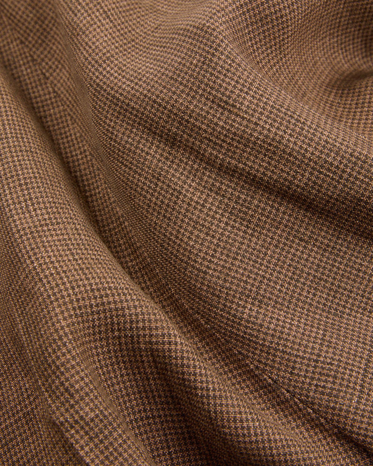 Regular fit patterned linen trousers