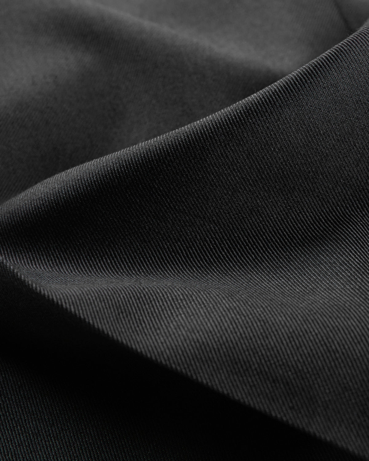 Straight fit wool and silk twill trousers