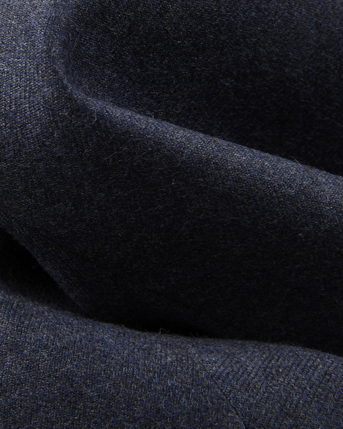 Regular fit wool flannel trousers
