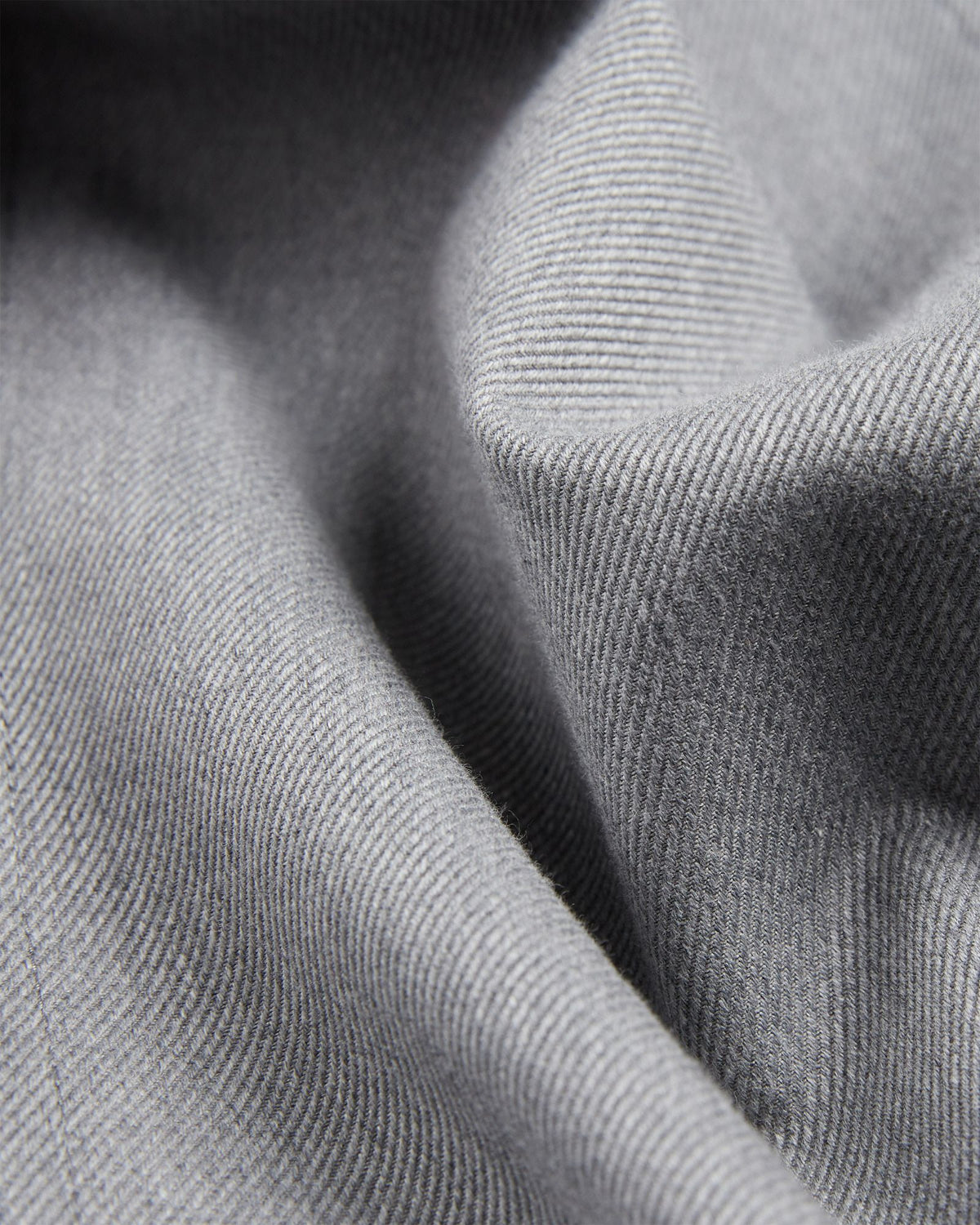 Regular fit wool and cotton drill trousers