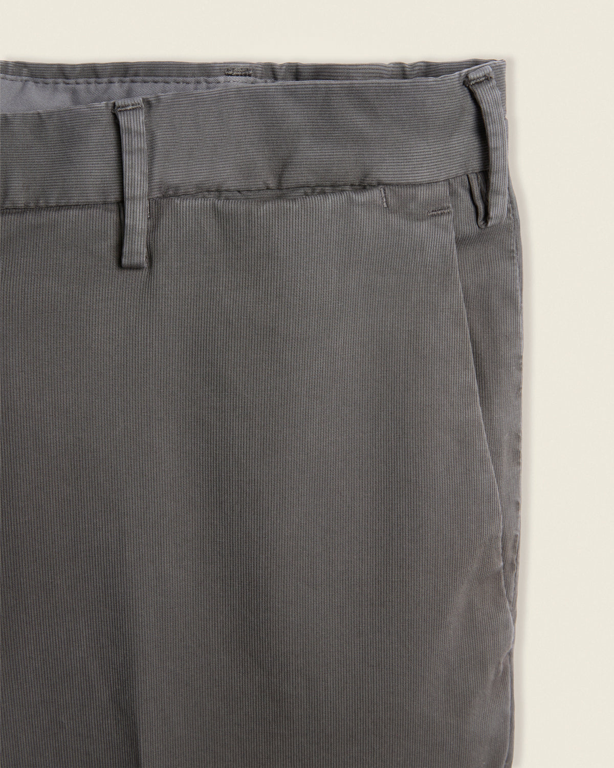 Slim-fit comfort cotton trousers