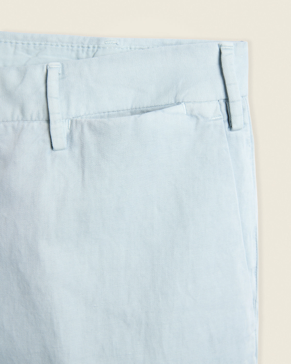 Slim fit cotton and linen trousers