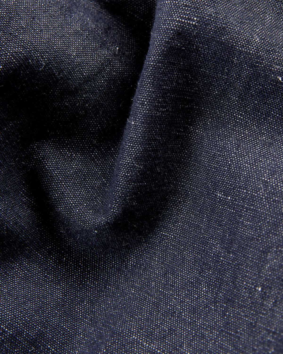 Straight fit stretch cotton and linen trousers