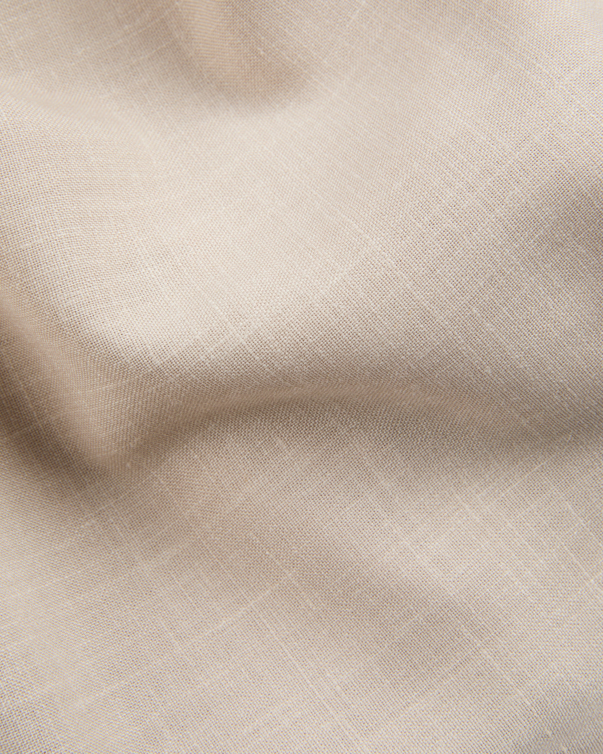 Blouson en toile de laine, lin et soie
