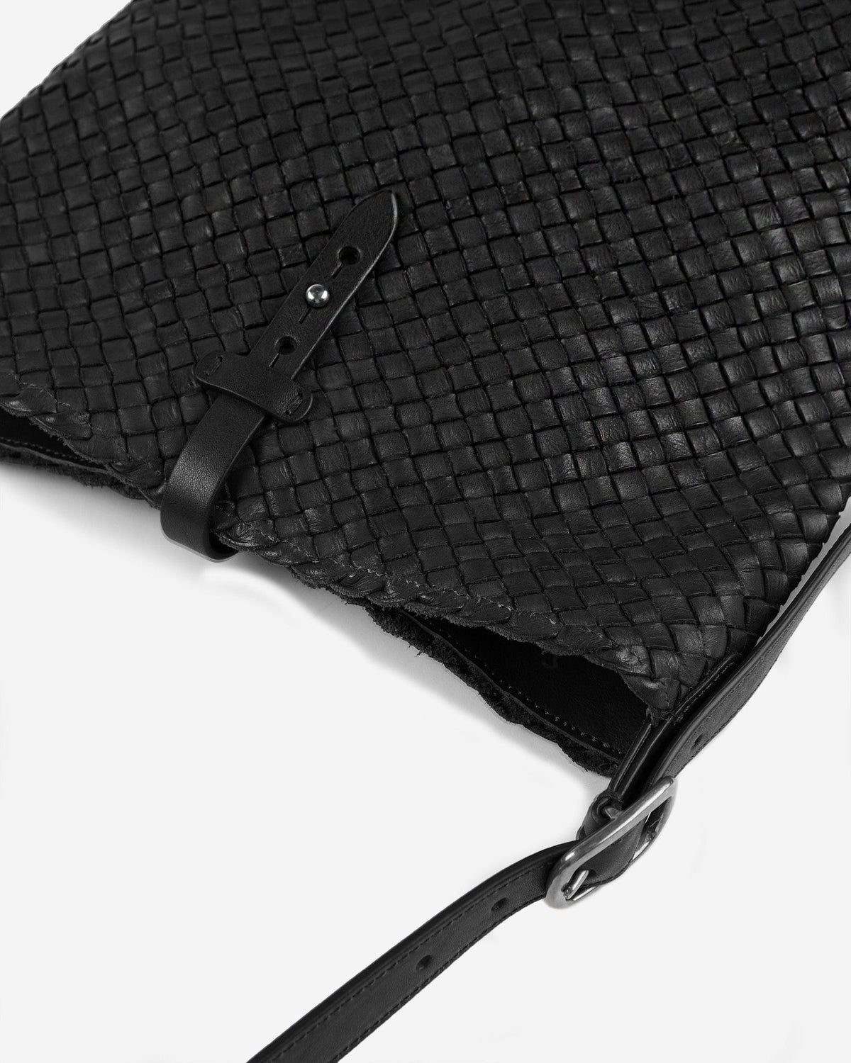 Massimo Palomba - Leather shoulder bag - black