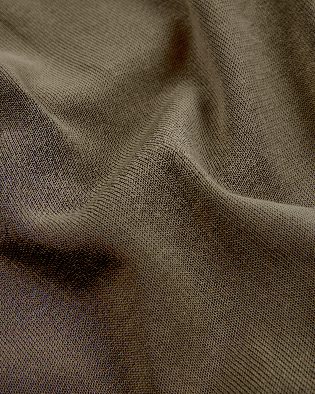 Slim fit cotton crepe crew-neck jumper