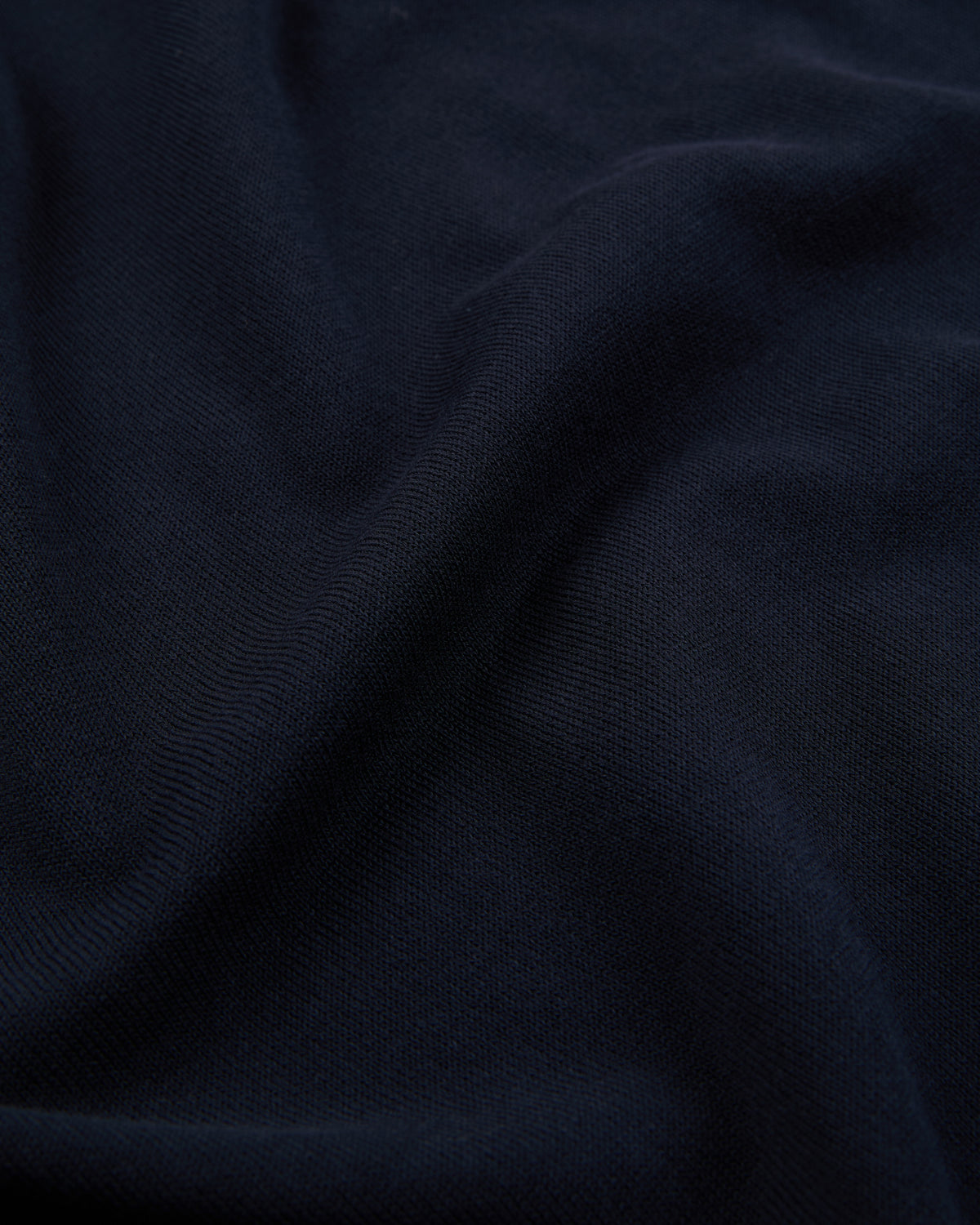 Slim fit cotton crepe crew-neck jumper