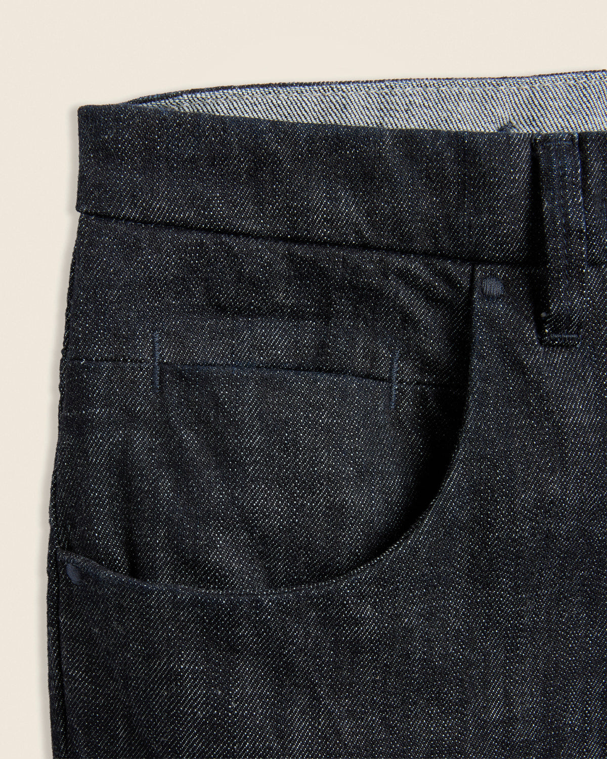 Slim fit denim trousers