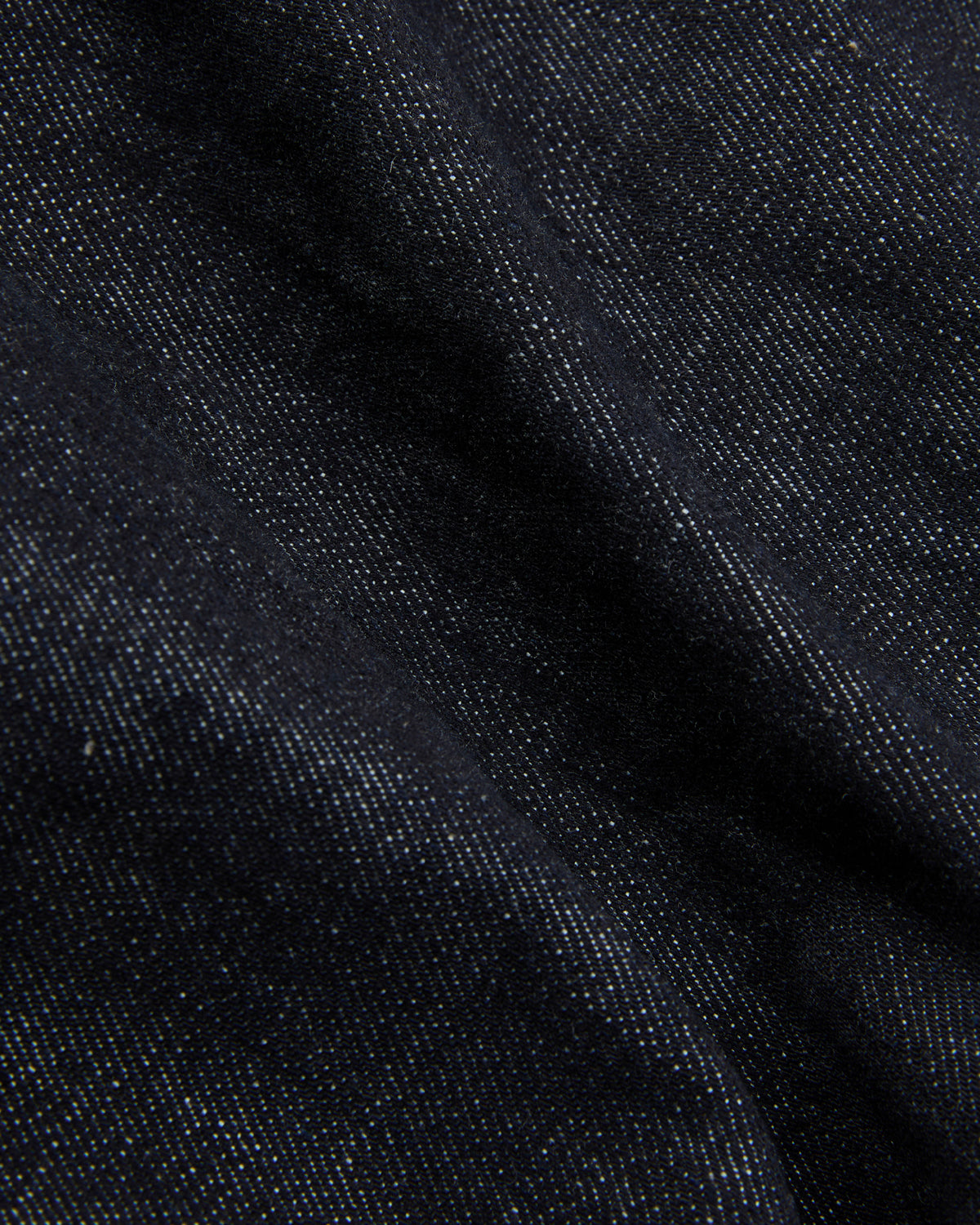 Tapered fit stretch denim trousers