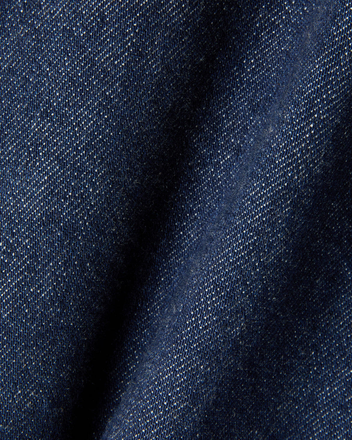 Tapered fit stretch selvedge denim trousers