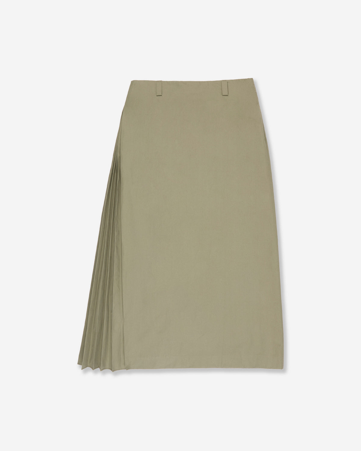 Pencil skirt in cotton and technical fabric