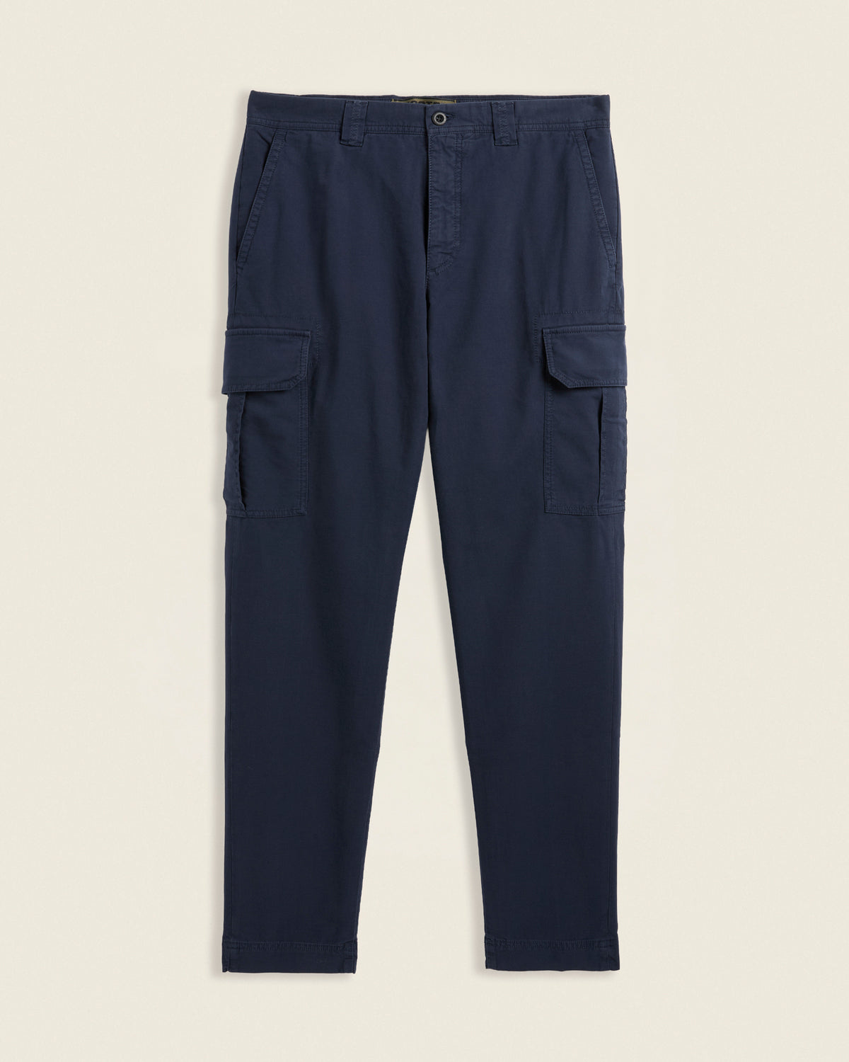 Tapered-fit summer satin trousers