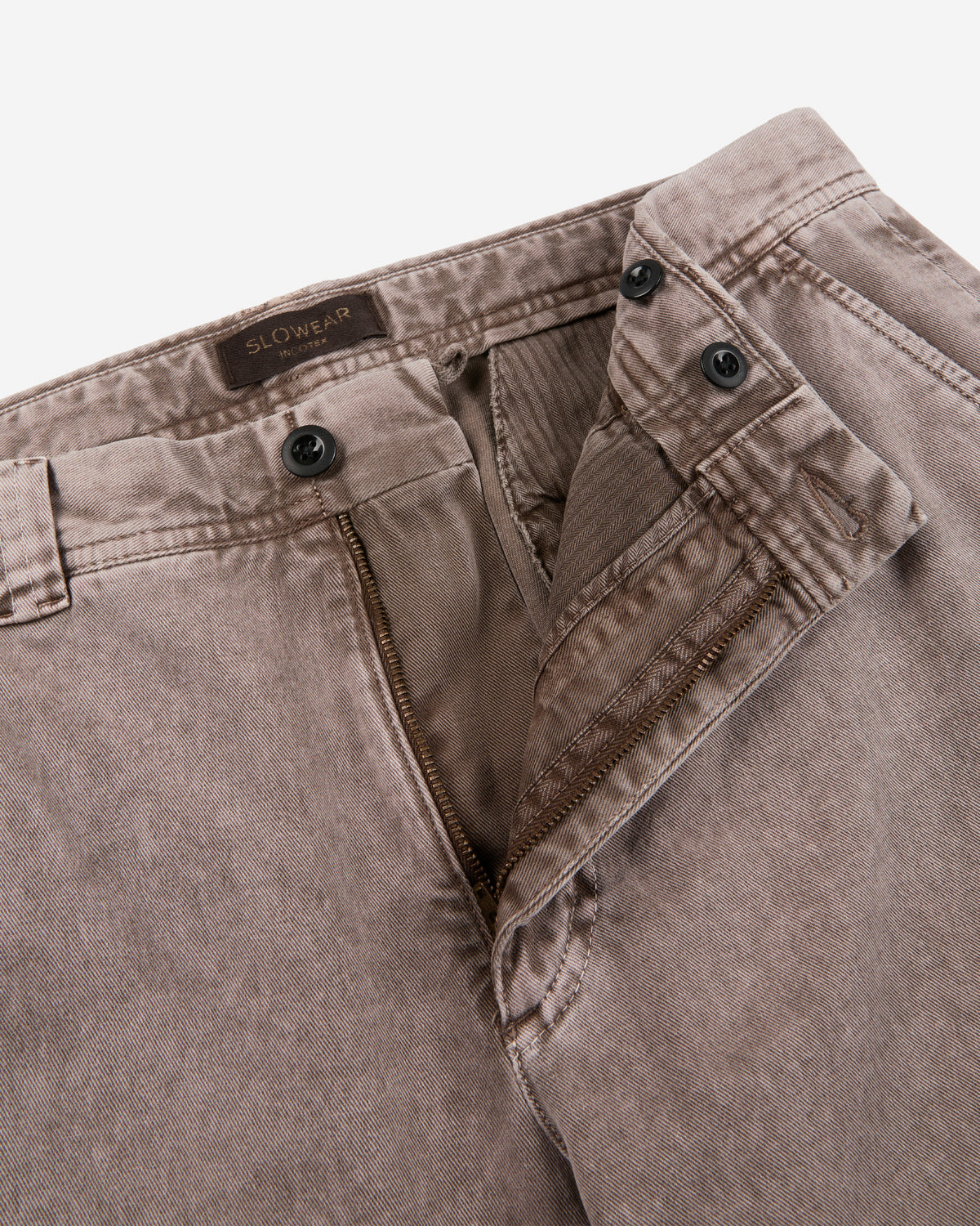 Tapered fit cotton cargo trousers
