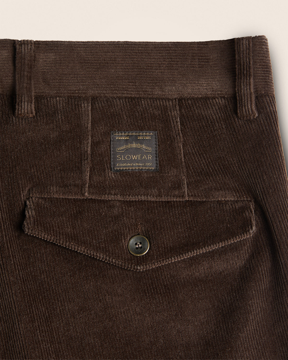 Regular fit corduroy trousers