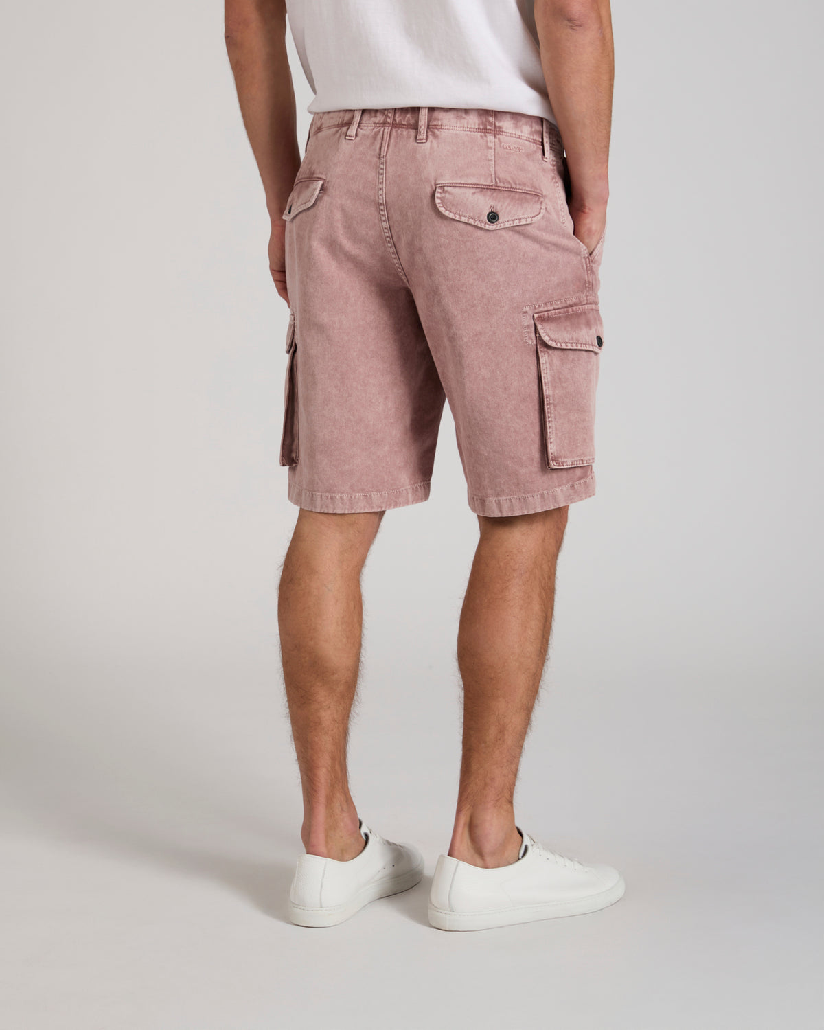 Regular fit cotton cargo Bermuda shorts