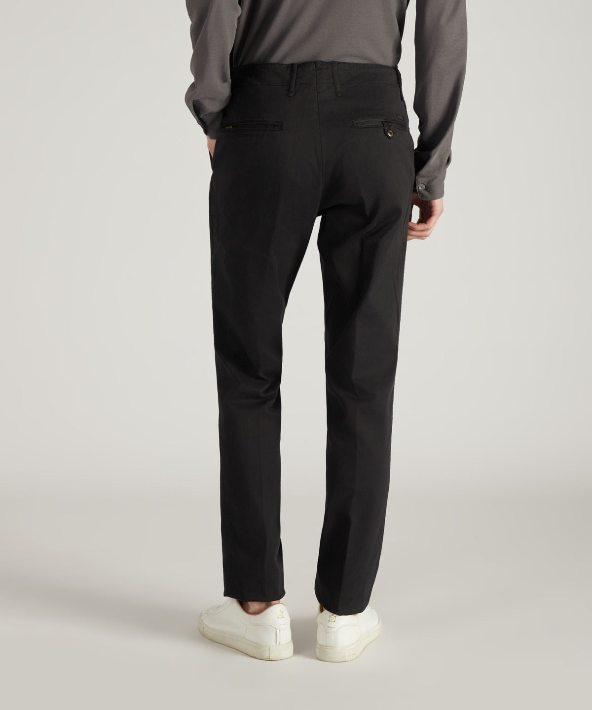 Stretch gabardine trousers