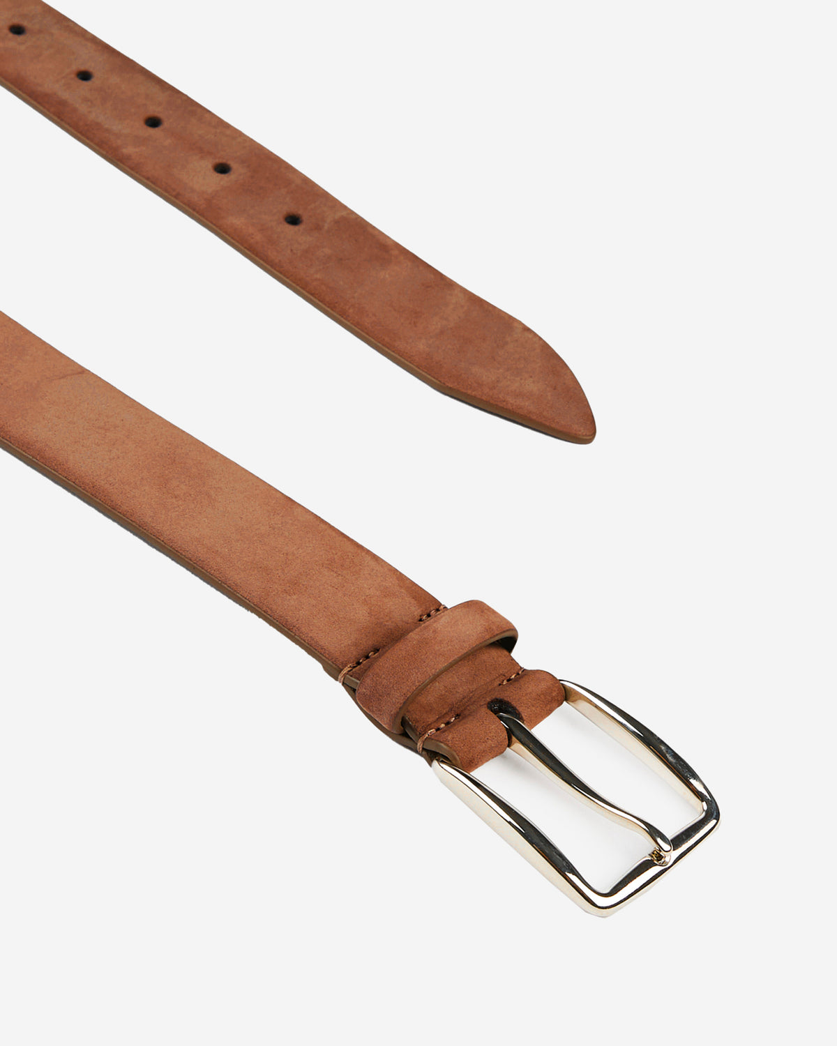 Nubuck leather belt