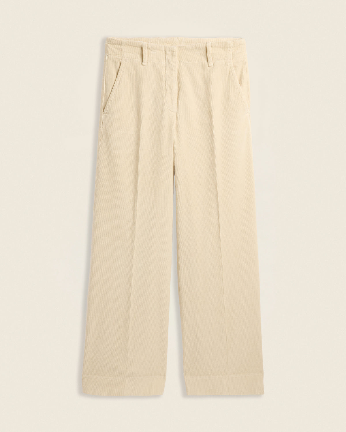 Wide-fit corduroy trousers