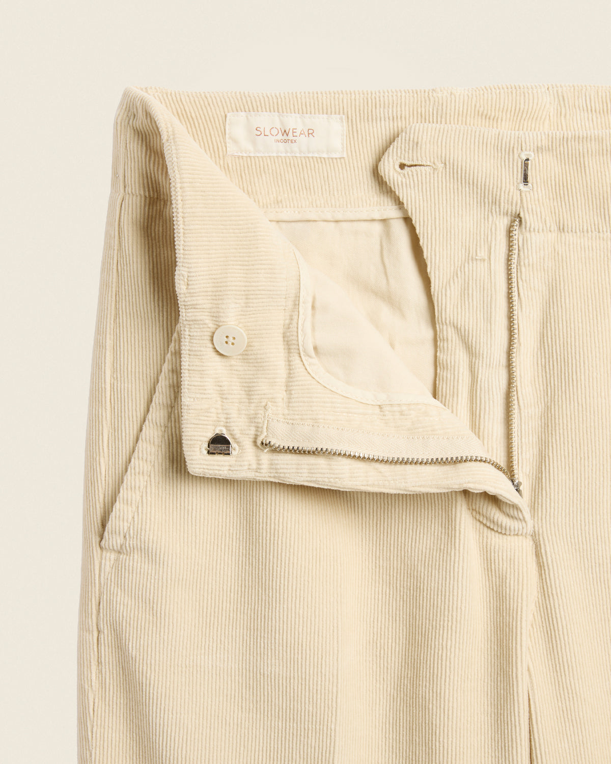 Wide-fit corduroy trousers