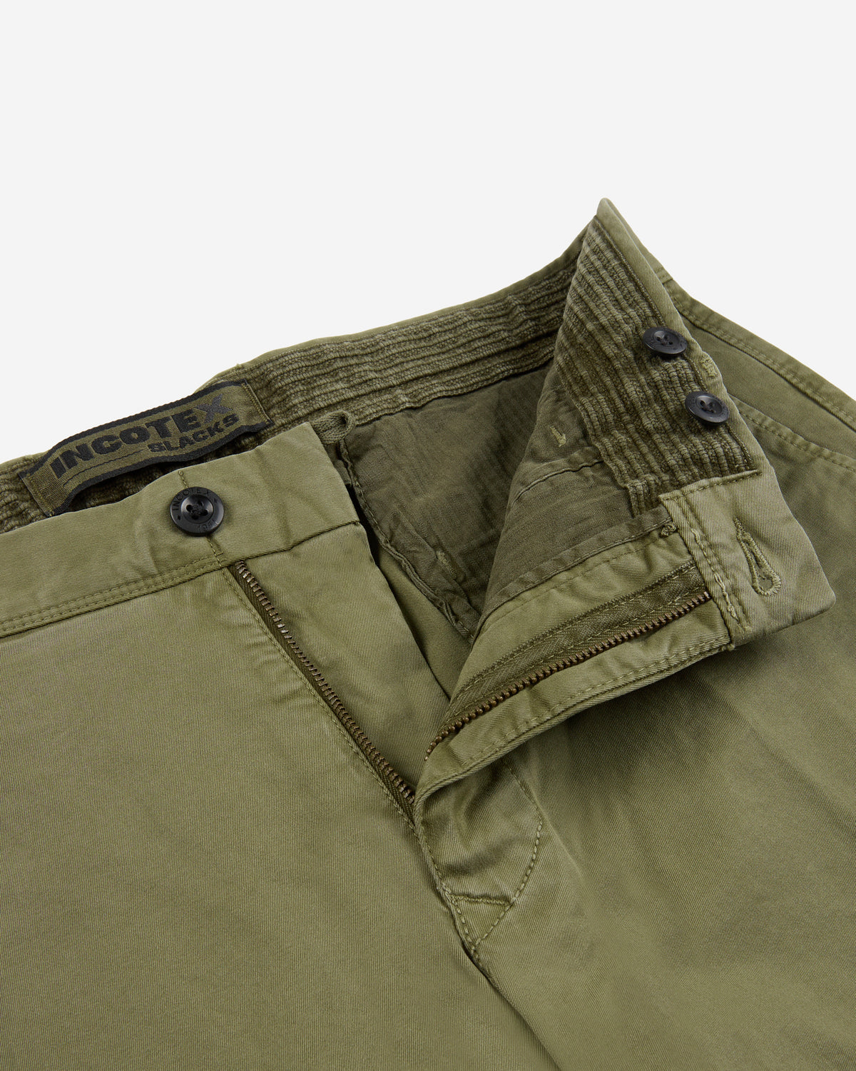 Slim-fit stretch gabardine trousers