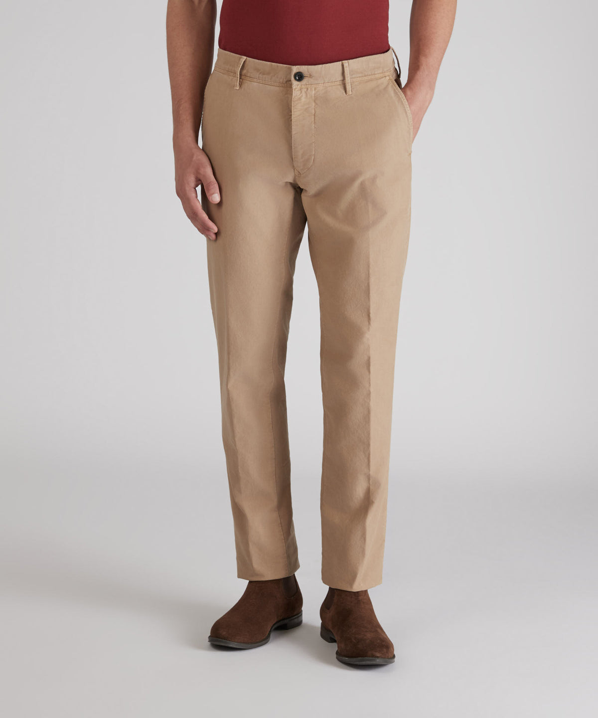 Slim-fit Tricochino trousers