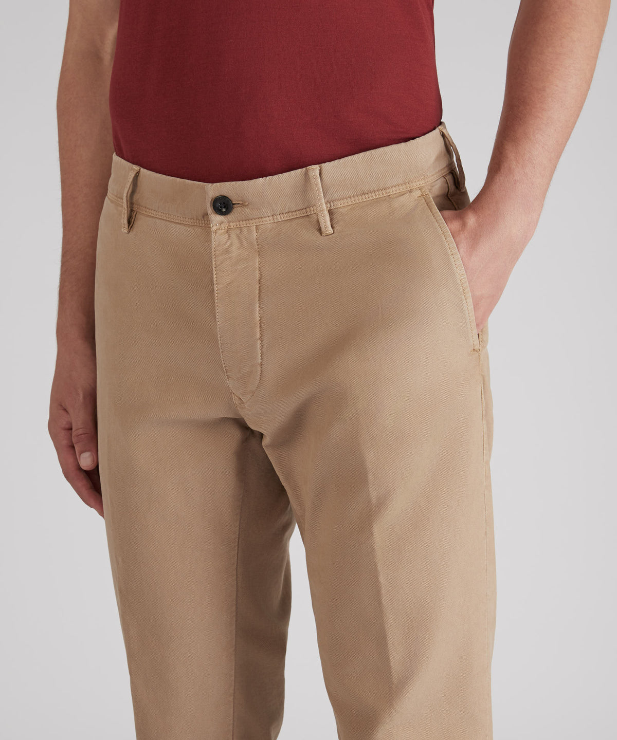 Slim-fit Tricochino trousers