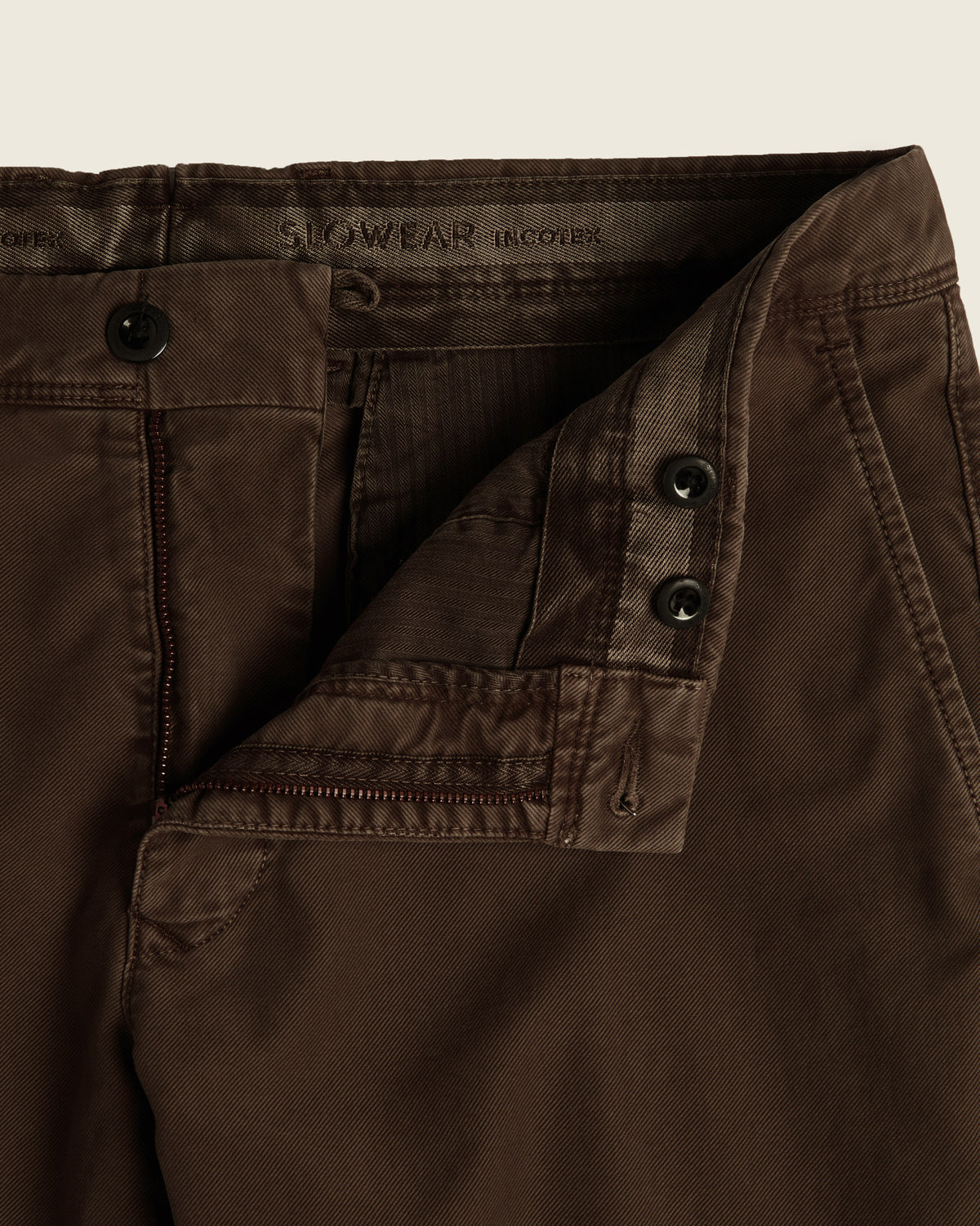 Slim fit Tricochino trousers