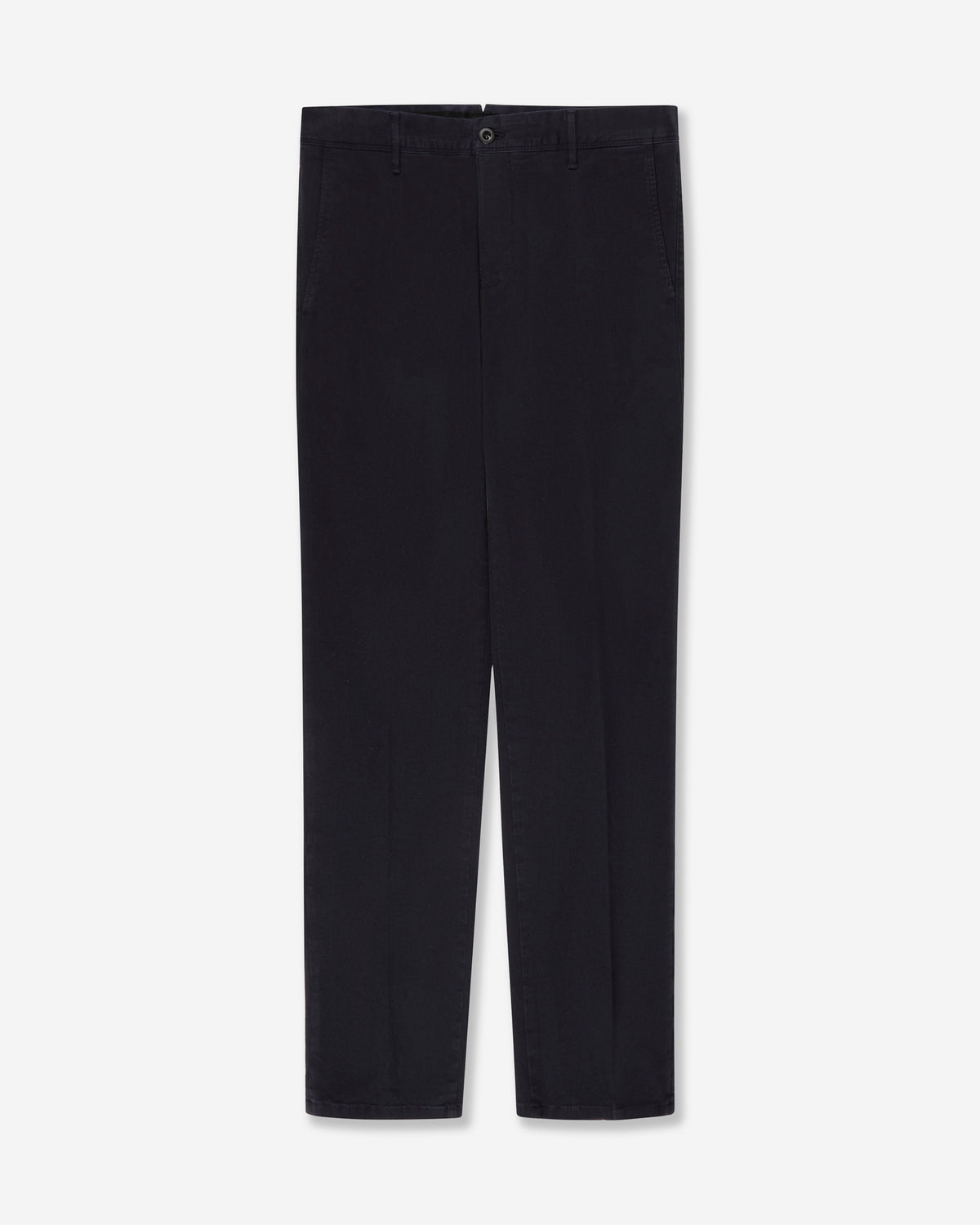 Slim fit cotton twill trousers