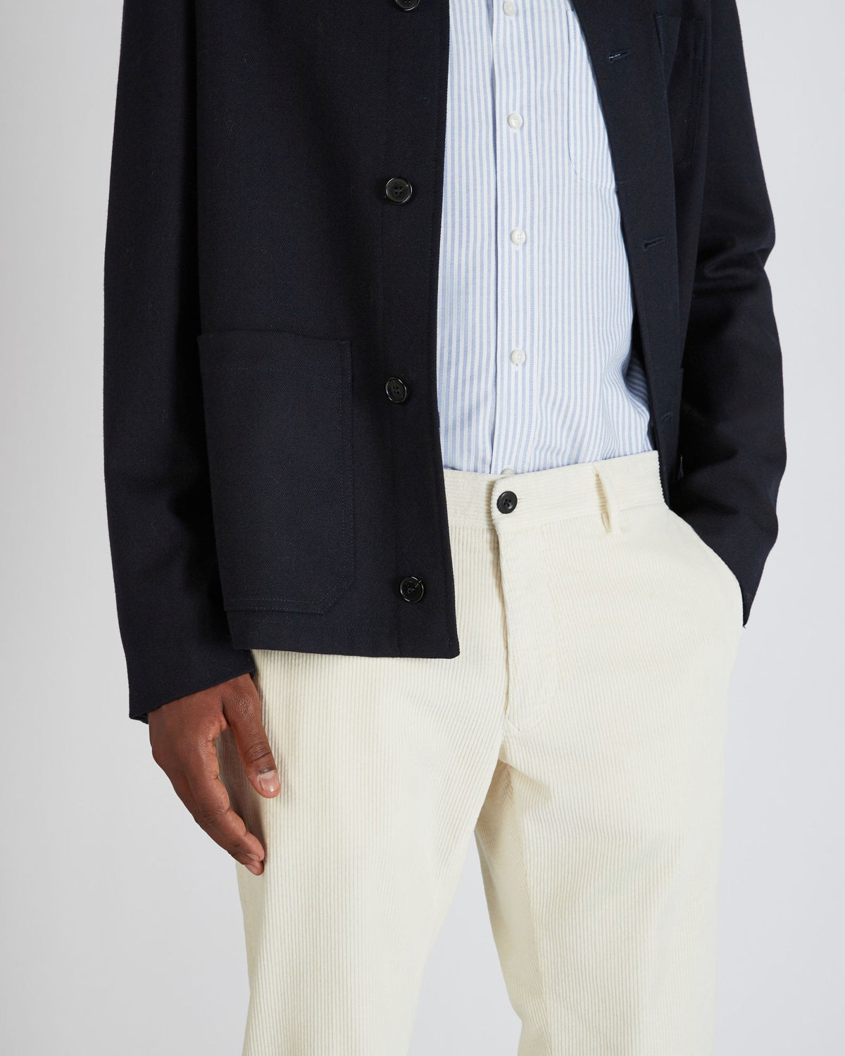 Slim fit corduroy trousers