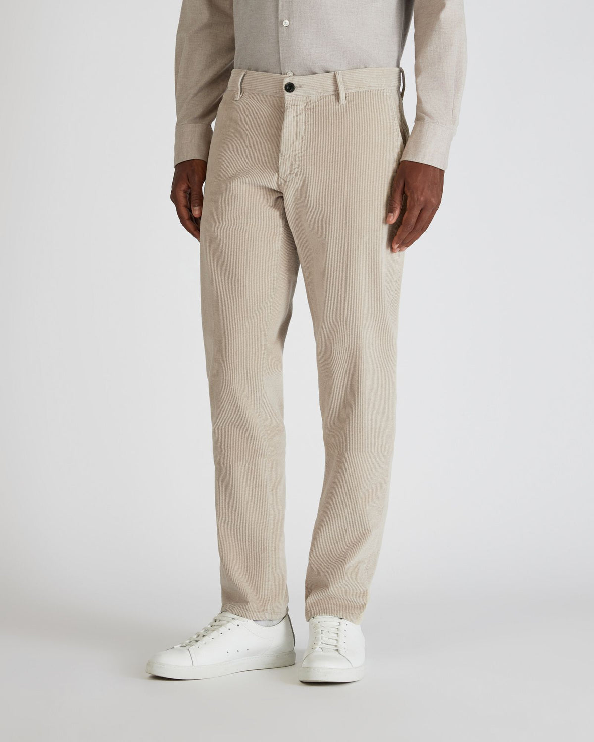 Slim fit corduroy trousers