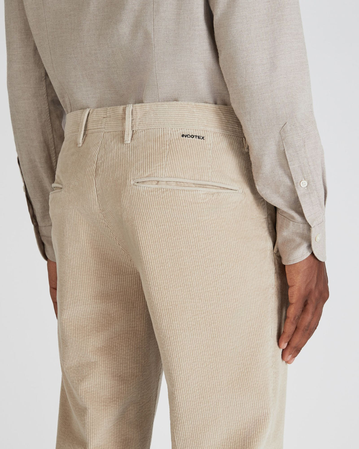 Slim fit corduroy trousers