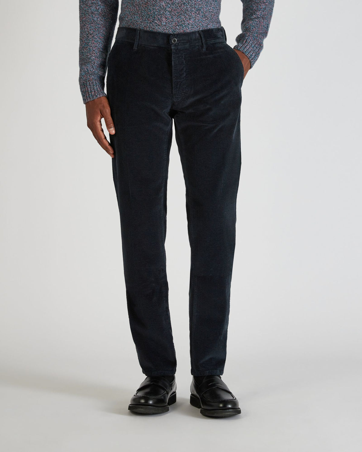Slim fit corduroy trousers