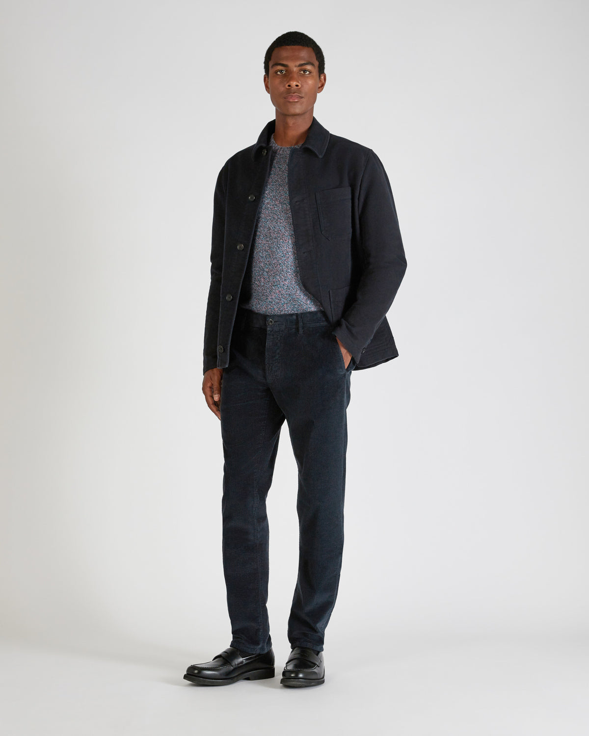 Slim fit corduroy trousers