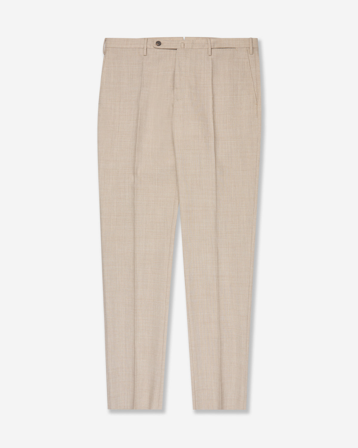 Regular fit wool fabric trousers