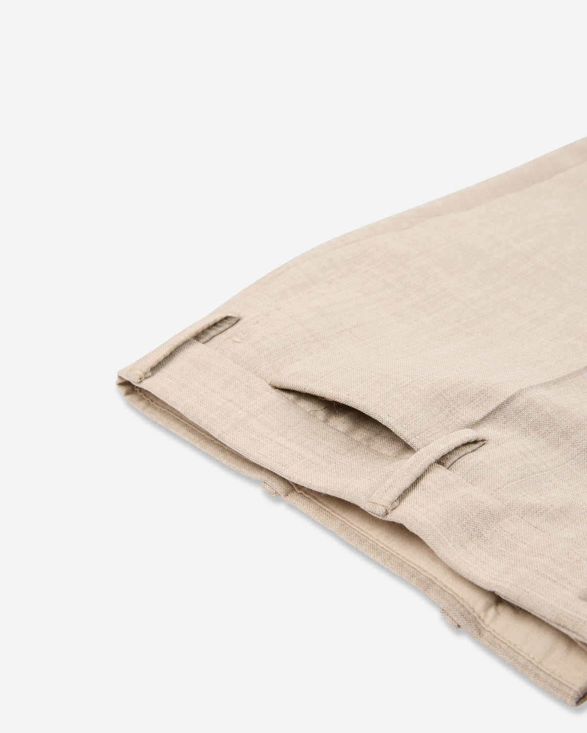 Regular fit wool fabric trousers