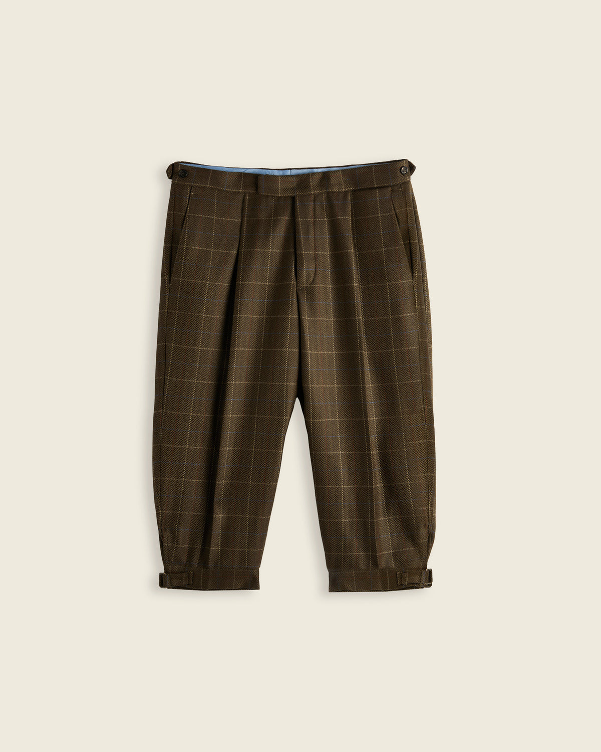 Regular fit wool-tweed Zouave-style trousers