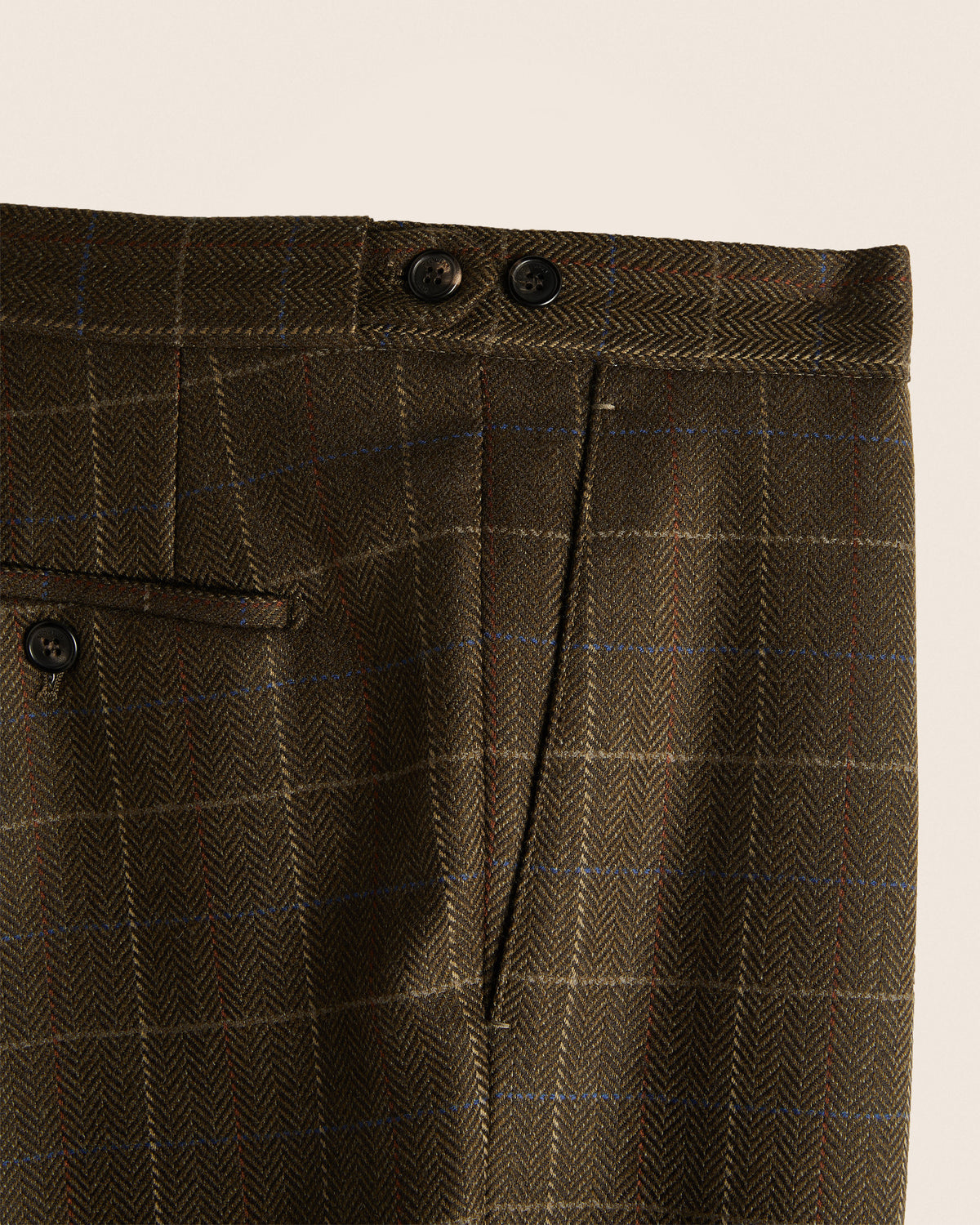 Regular fit wool-tweed Zouave-style trousers