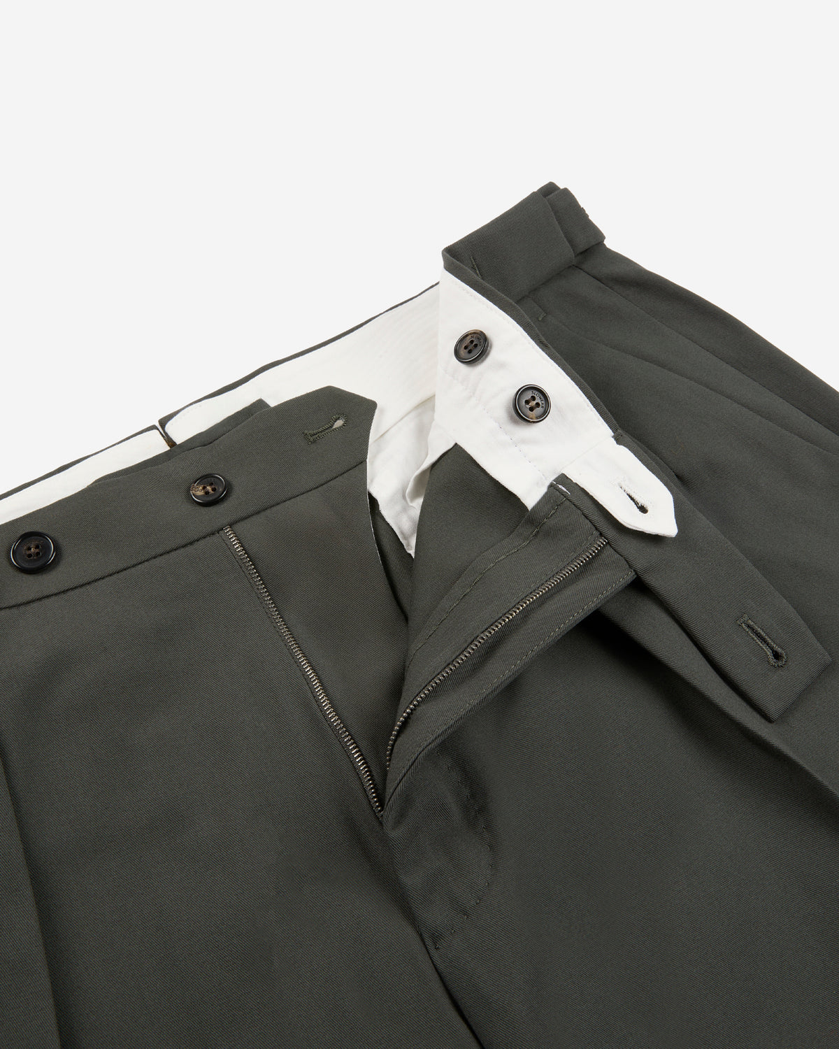 Hose Tapered Fit aus Baumwollkrepp