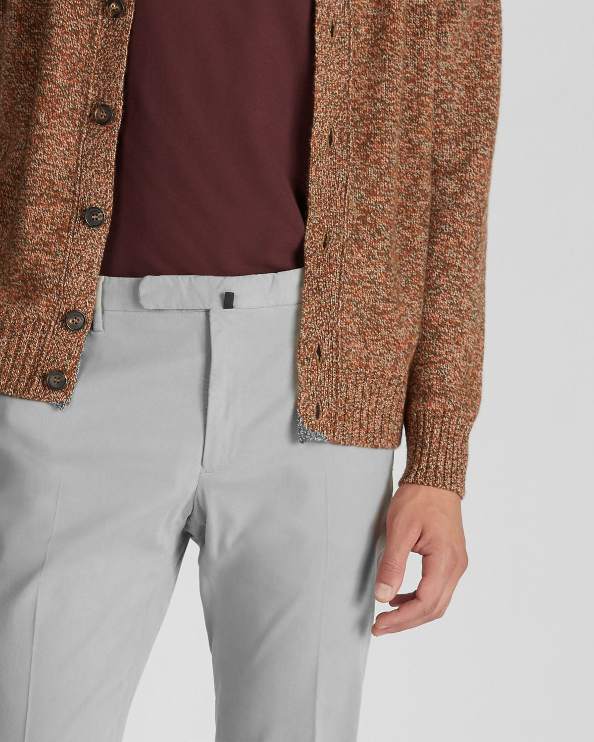 Slim fit tricocell trousers