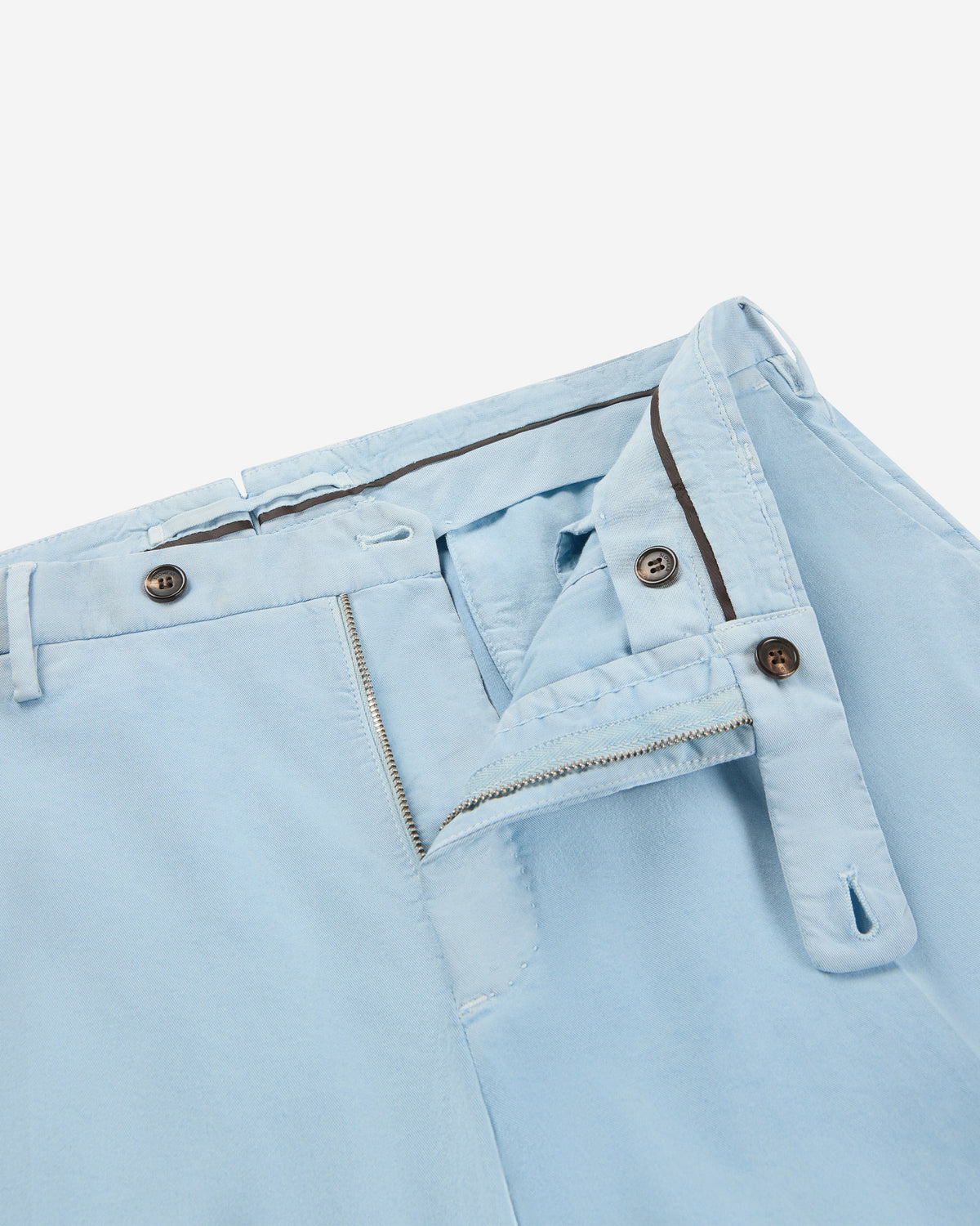 Slim fit cotton trousers