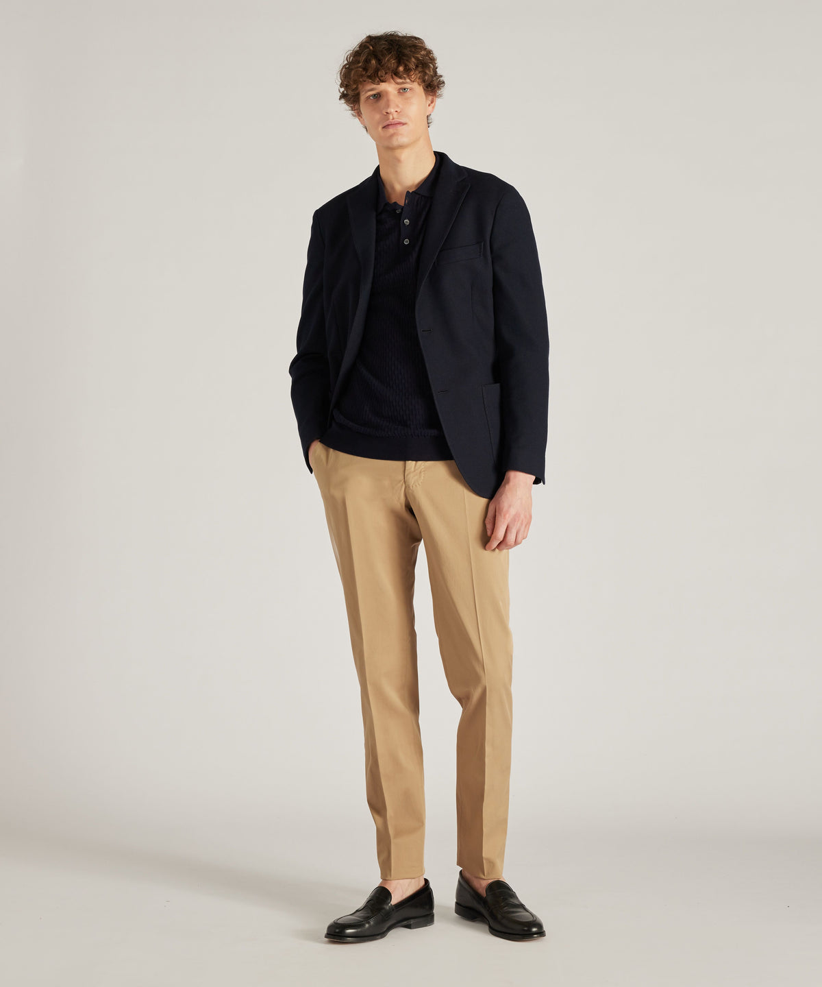 Slim-fit Royal Batavia cotton trousers