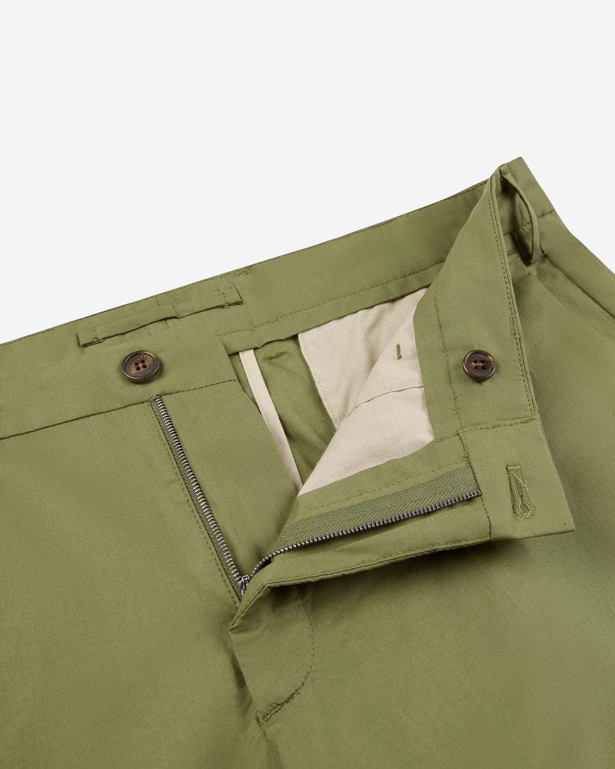 Slim fit cotton poplin Bermuda shorts