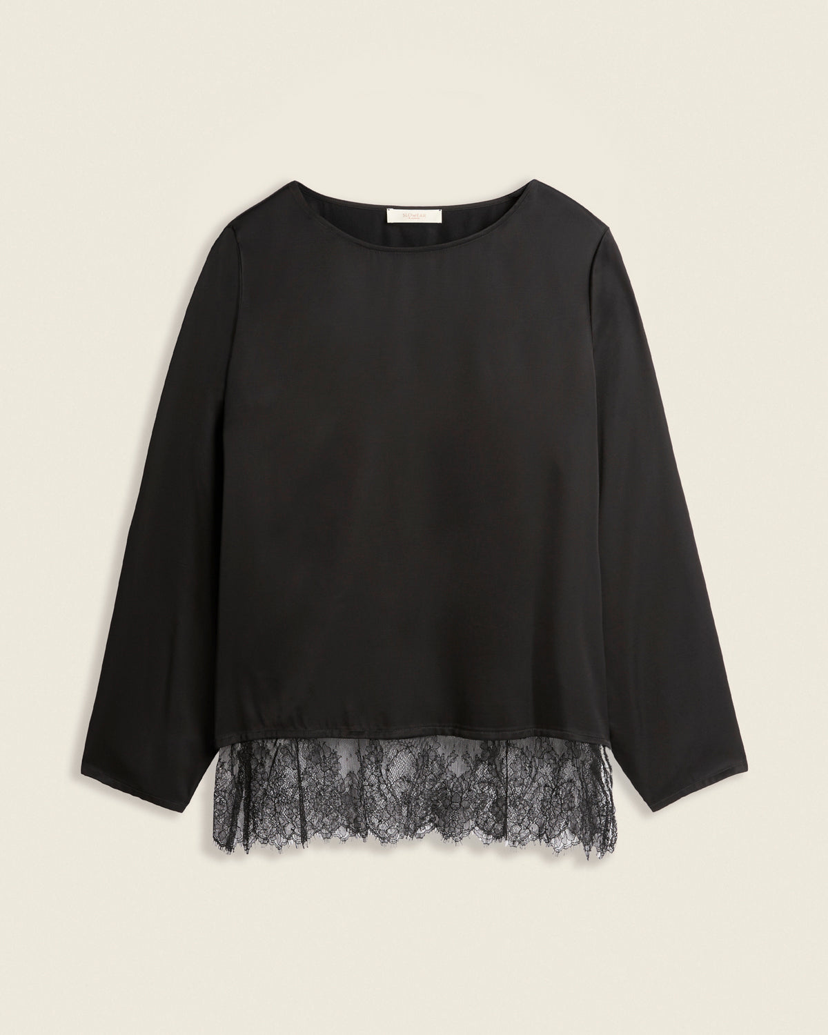 Regular fit satin T-shirt