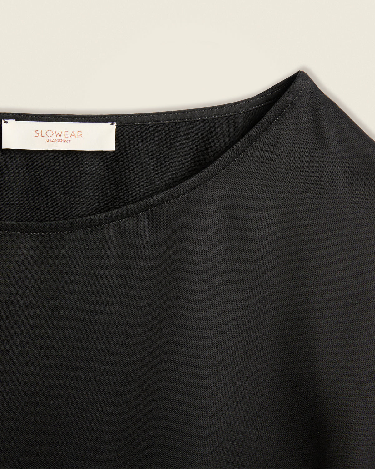 Regular fit satin T-shirt