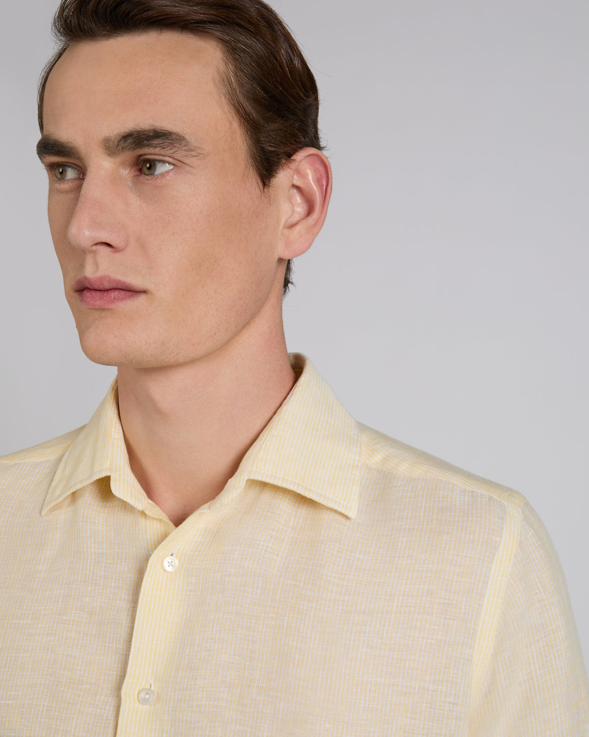 Regular fit linen shirt